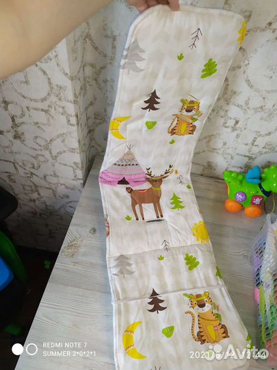 Двухсторонний матрасик для стульчика для кормления