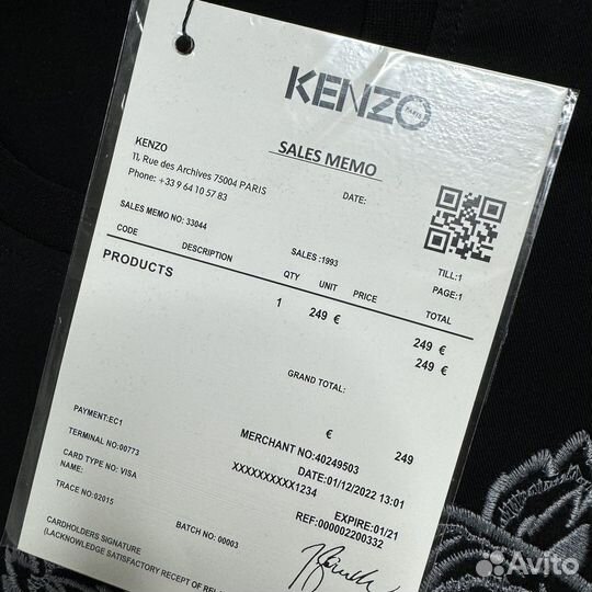 Футболка Kenzo. Турция. S размер