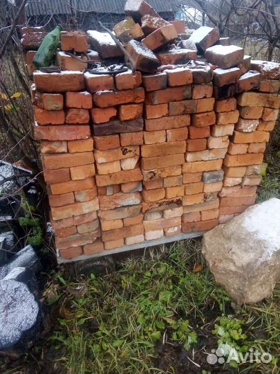 Кирпич красный б/у