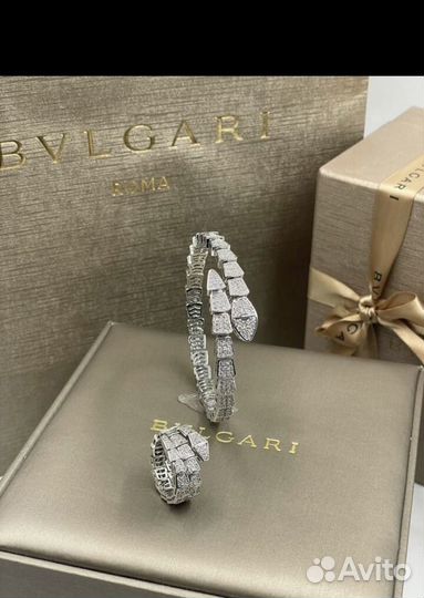 Кольцо bulgari serpenti