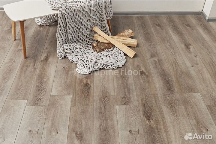 Alpine floor Premium XL SPC ламинат Дуб Грей Дождл