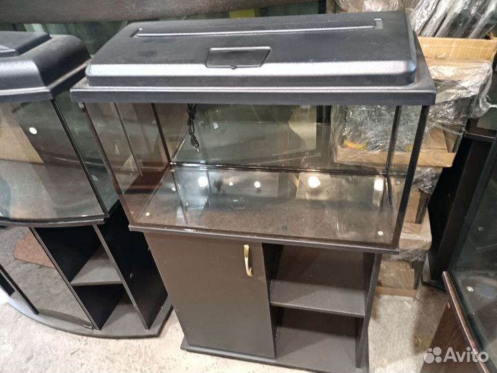 Аквариум 80 л. С крышкой и с тумбой