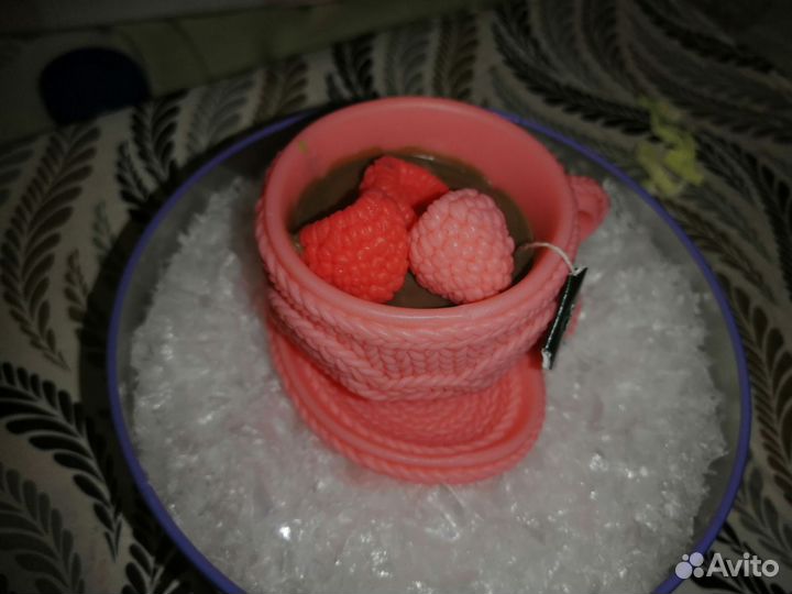 Мыло ручной работы чашка с блюдцем