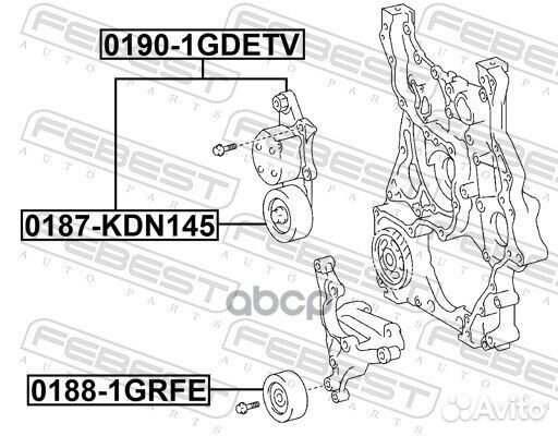 Натяжитель ремня 01901gdetv Febest