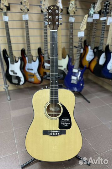 Aкустическая гитара fender CD-60 NAT