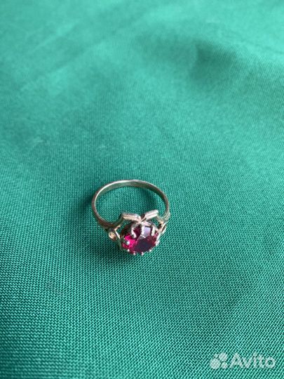 Серебряные серьги СССР 875 хризалит