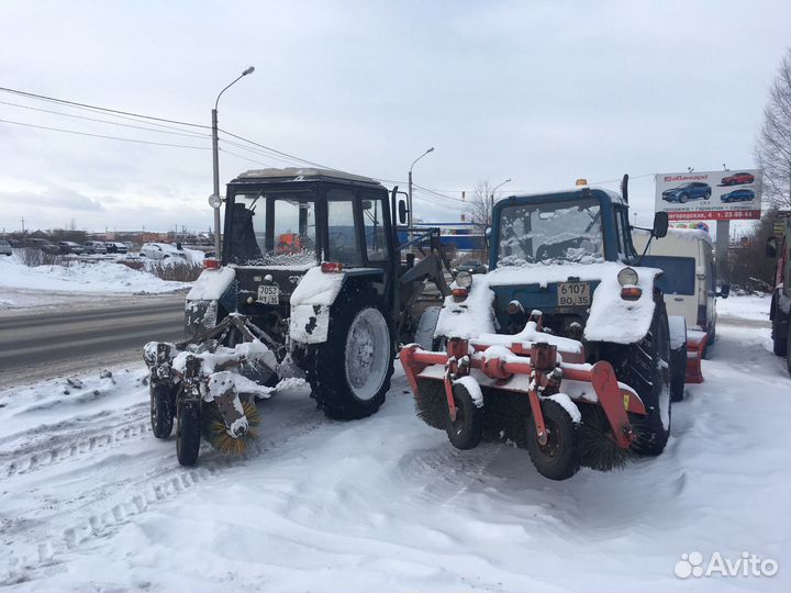 Мтз-82. Уборка территории