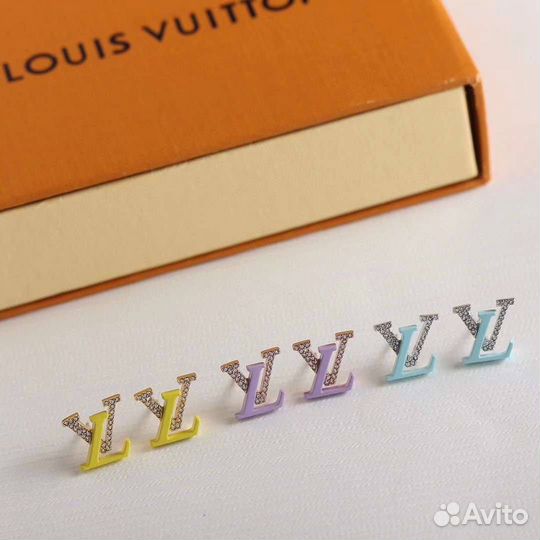 Серьги louis vuitton