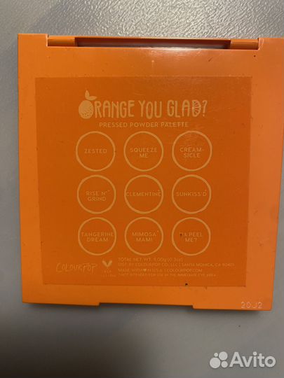 Палетка Colorpop Orange you glad новая