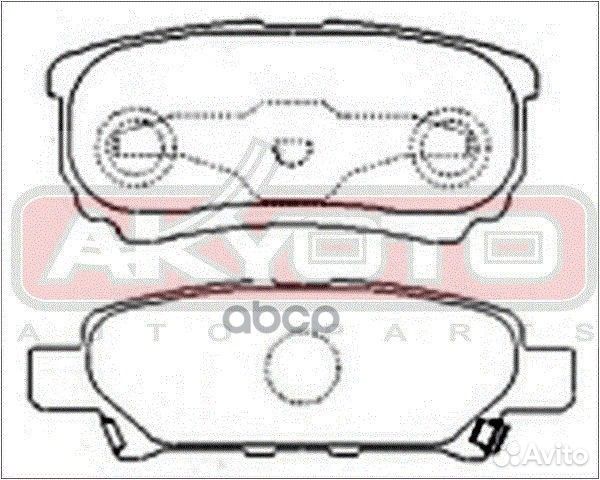 Колодки тормозные AKD1263 akyoto