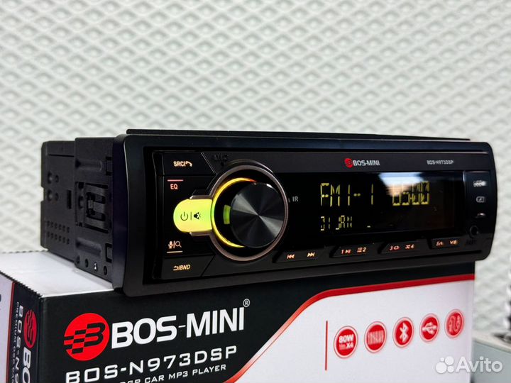 Процессорная магнитола 1 din bos mini n973dsp