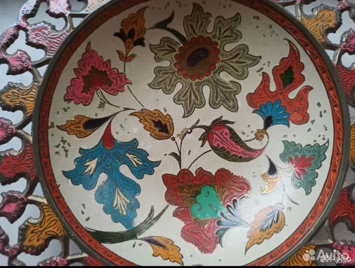 Тарелка конфетница Индия латунь