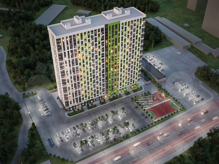 2-к. квартира, 62,5 м², 16/27 эт.