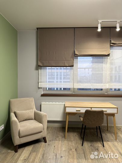 Римские шторы трехполосные на большое окно