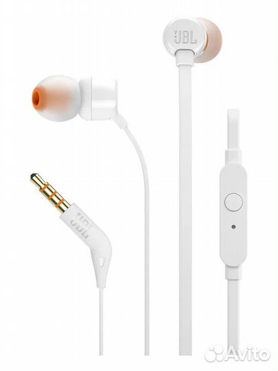 Проводные наушники JBL T110 - белый