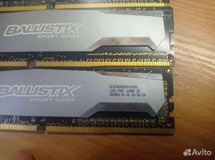 Ballistix sport ddr4 4x4gb 2400mhz