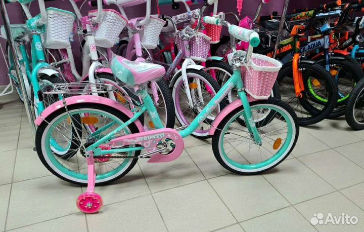 Велосипед детский для девочки 12-20