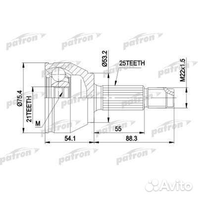 Шрус наружный Ford Focus I