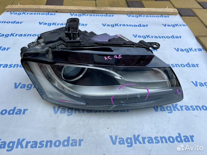 Фара правая Audi A5 8T 2007-2011 дефект стекла