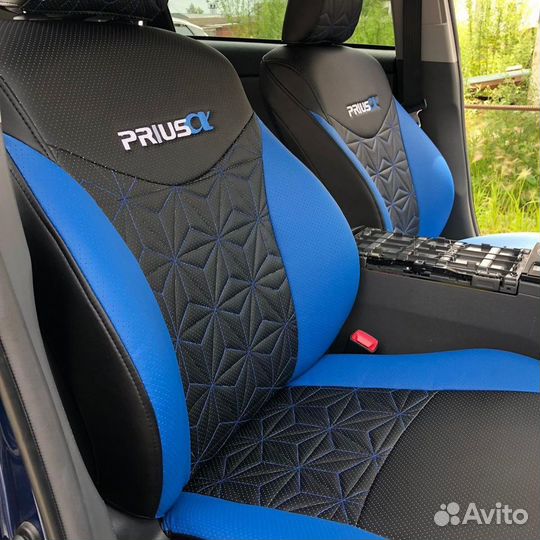 Авточехлы из экокожи Toyota Prius Alpha