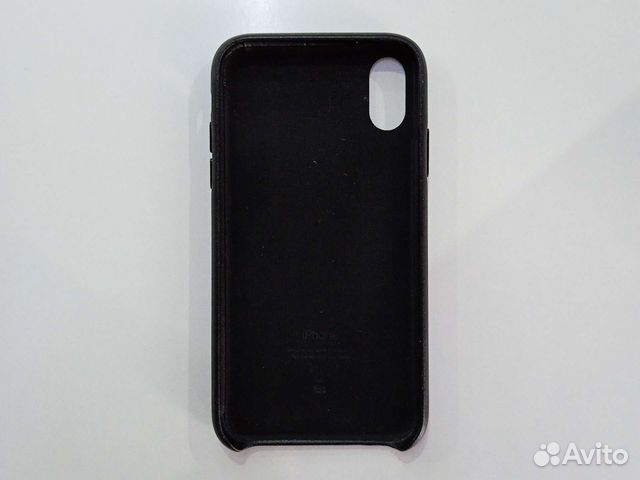 Кожаный чехол на iPhone Xr Чёрный