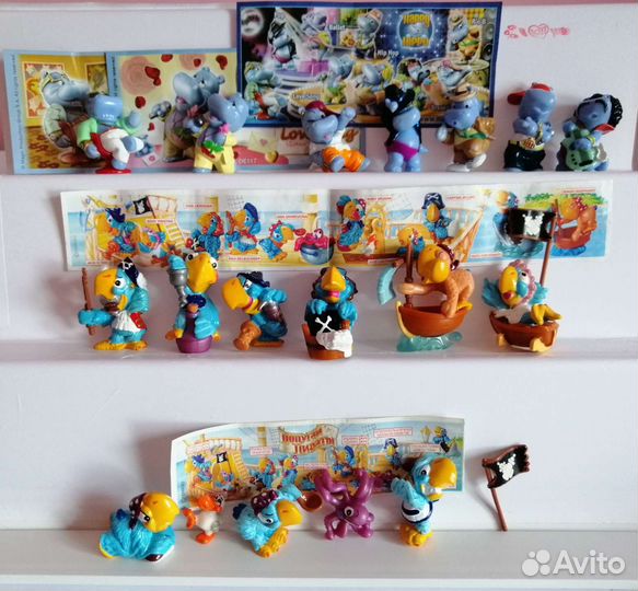 Киндер Попугаи пираты Ноев ковчег Шрек Овечки и др