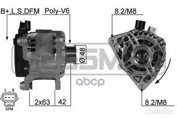 Генератор Ford focus 1.8/2.0 98-04 210196 Era