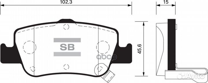 Колодки тормозные toyota auris/corolla 07- 1.4