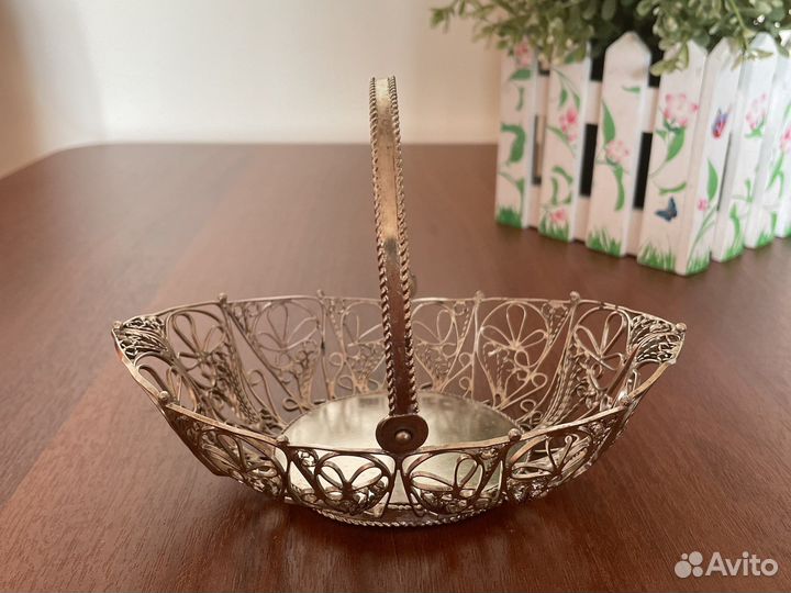 Ваза ажурная -филигрань (скань) СССР