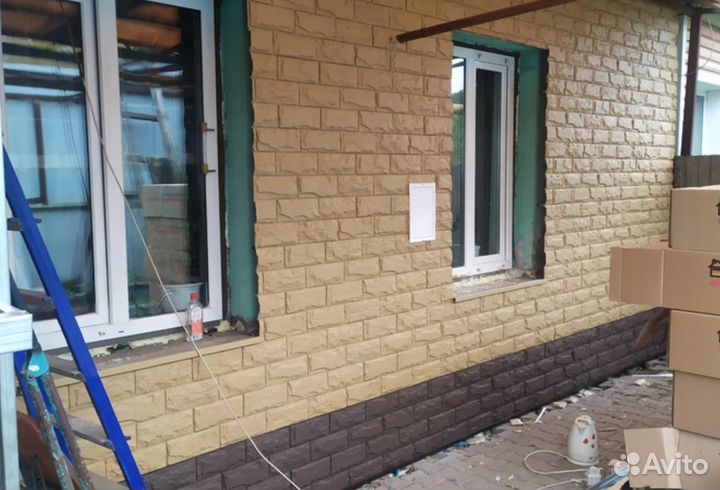 Фасадные работы, мокрый фасад, короед, сайдинг