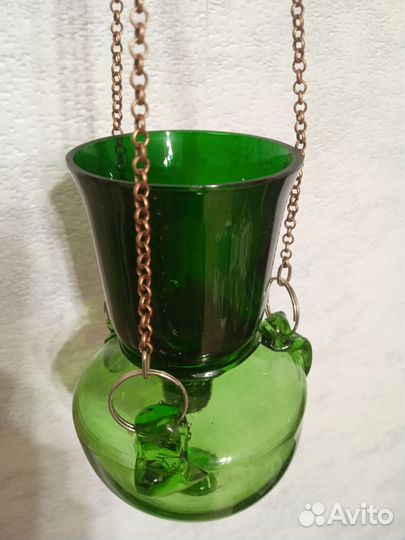 Старинная дутая лампада