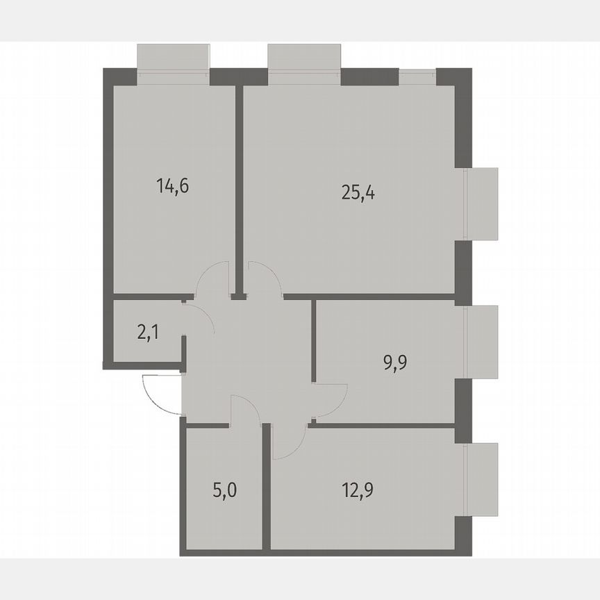 3-к. квартира, 79,2 м², 5/12 эт.