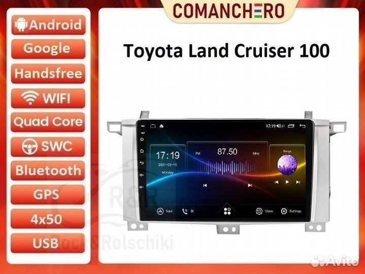 Магнитола Toyota Land Cruzer 100 Android