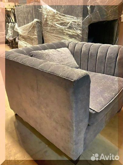 Кресло серое