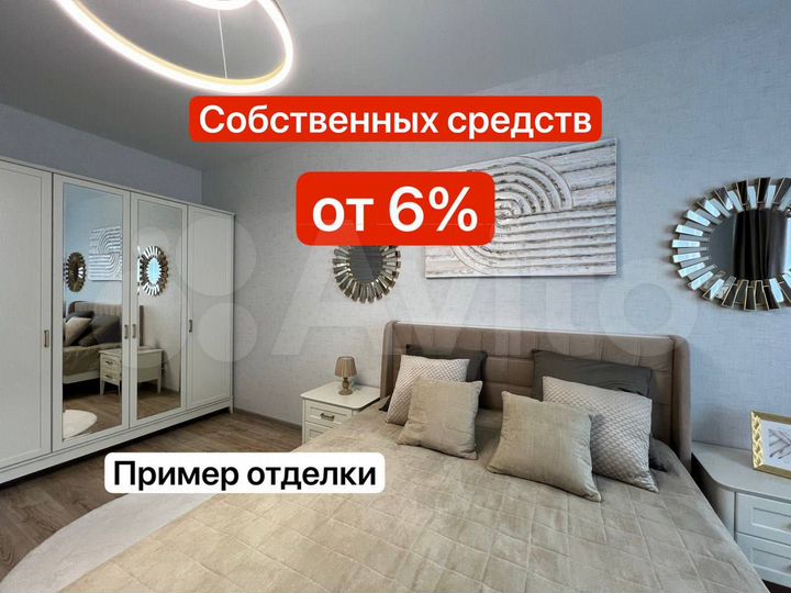 2-к. квартира, 53,8 м², 10/19 эт.