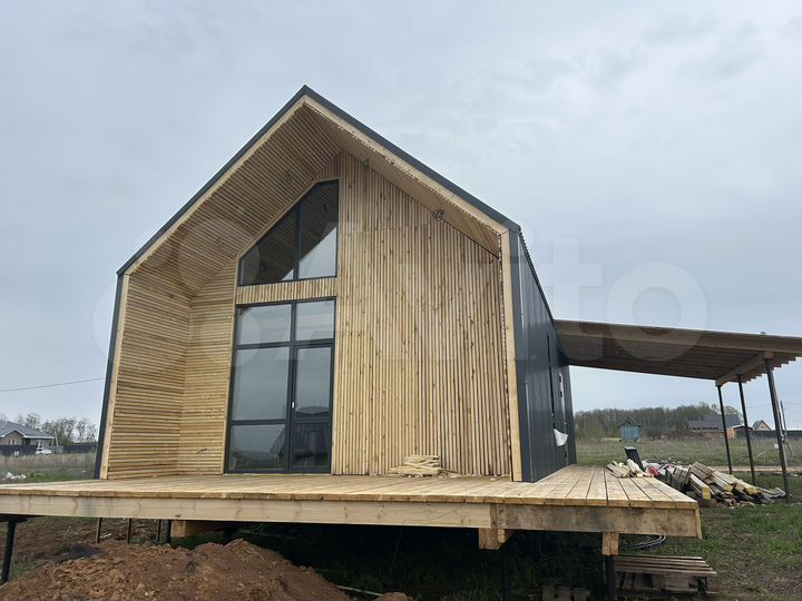 Коттедж 115 м² на участке 8 сот.