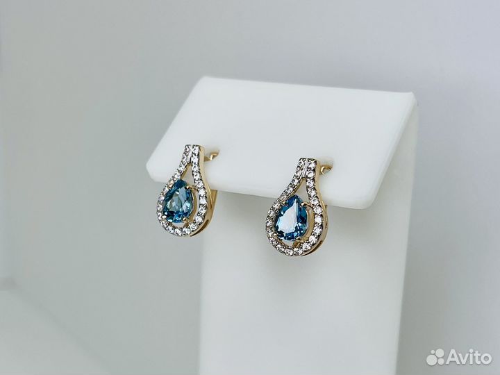 Серьги золотые 585*(юш21)