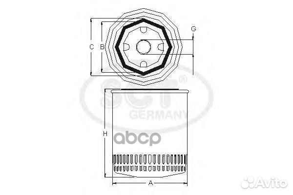 Масляный фильтр KIA/mazda 626/sportage 2.0D