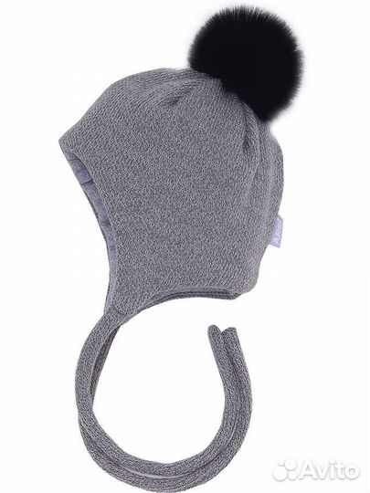 Шапочка для новорожденного зима 44-46