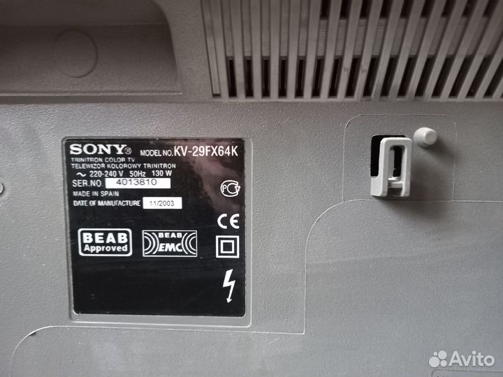Телевизор sony-kv29fx64k