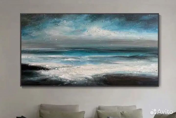 Большая картина маслом на заказ