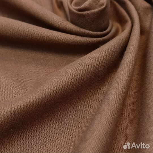 Ткань хлопок для постельного белья поплин Мокко