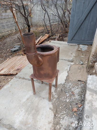 Печь буржуйка чугунная бу