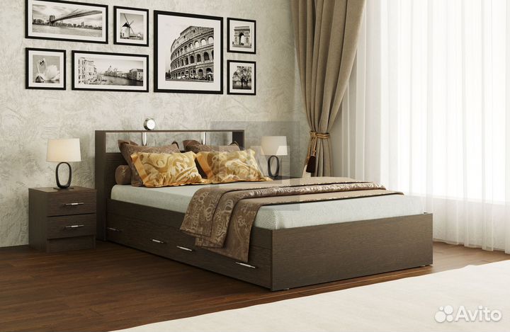 Кровать 140х200 двуспальная