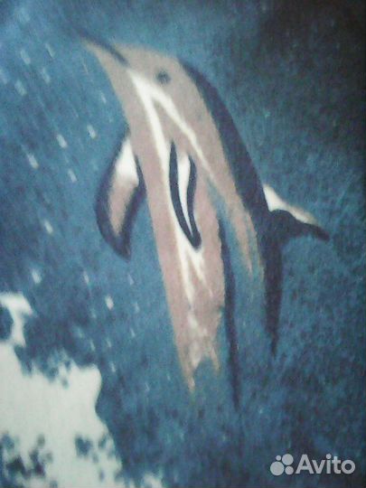 Халат махровый женский 48 - 50 размер морская тема
