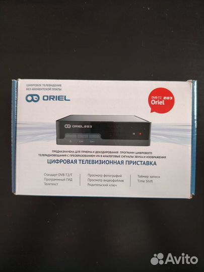 Цифровая телевизионная приставка oriel DVB-T2 203