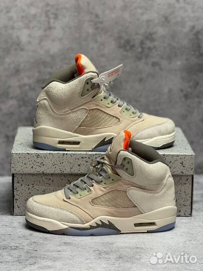 Кроссовки Nike Air Jordan 5 зимние (Арт.20198)