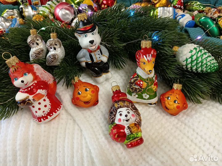 Елочные игрушки стекло