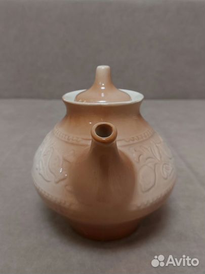 Заварочный чайник СССР. Обливная керамика. Новый