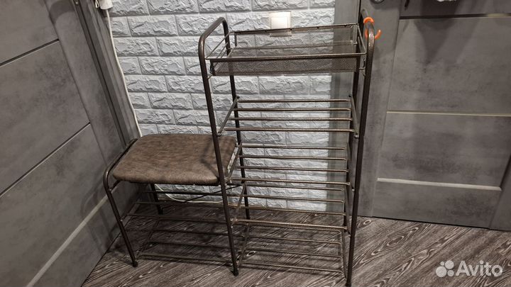 Этажерка для обуви с сиденьем